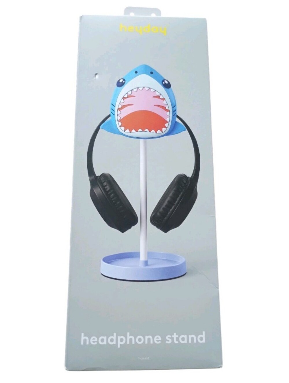 heyday Blue Shark Headphone Stand - Compatible with Over-Ear Headphones